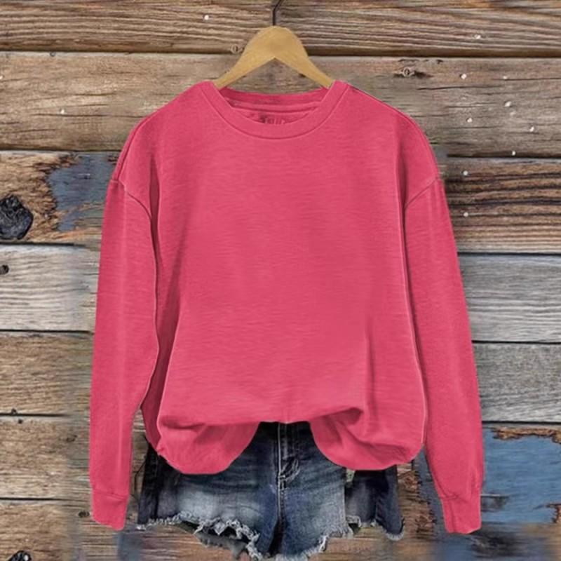 Womens Long Sleeve Crewneck Sweatshirt Graphic Print Casual Streetwear Top