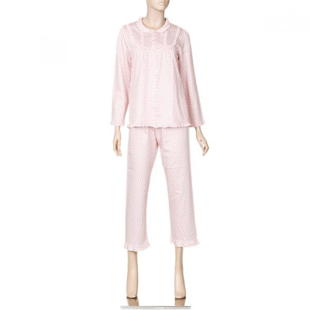 

Wakoru Women Cotton 70s Ribbon Print Pajama Wpa3190w Pink/100