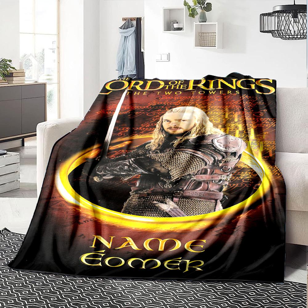 Eomer Warrior Of Rohan Lightweight Customizable Blanket Personalized Name Comfortable Texture Great For Sofa Couch Office Bed Picnics Allseason Use