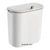 Wall-Mounted Sliding Lid Trash Can for Cabinet or Bathroom, Large Plastic