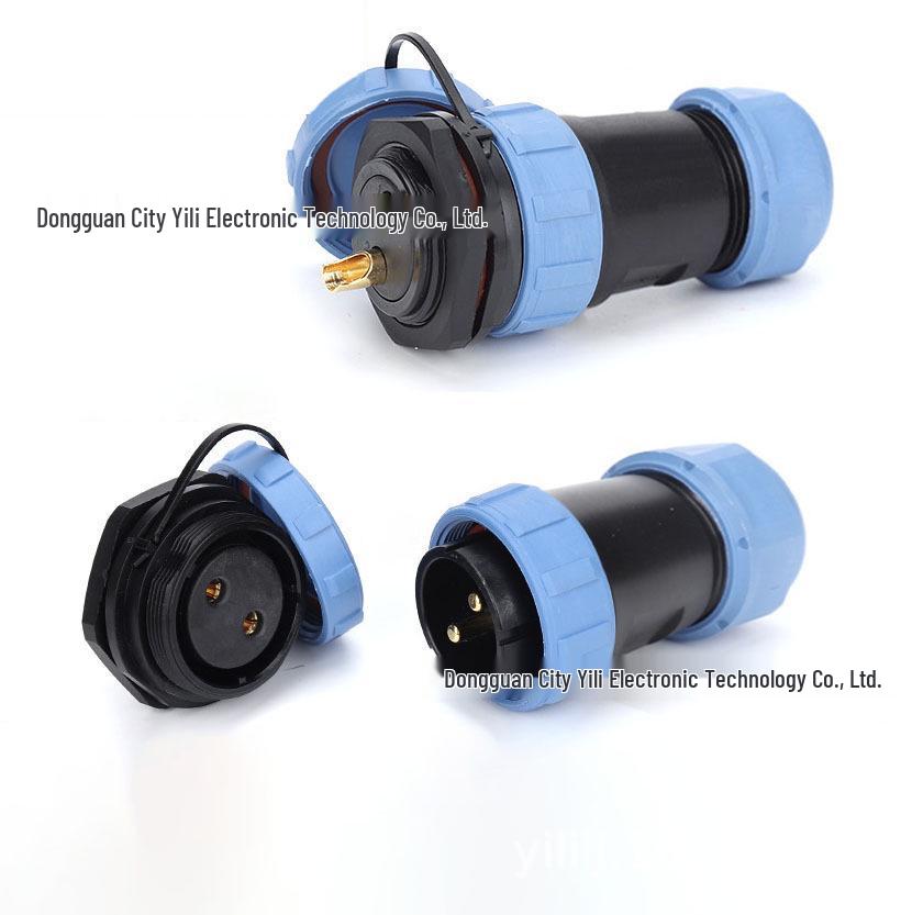 IP68 Waterproof Aviation Connector, SP29 Rear Nut, 2-26 Core Round Socket