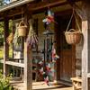 90cm Dragonfly Wind Chime Soothing Outdoor Decor For Garden & Patio Crafted From Sturdy Metal And Nylon Rope