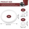 Replacement Gaskets Compatible with Thermos Stainless King 16 Ounce Travel Tumblers, Travel Tumbler Lid Replacement Fits Thermos Travel Mug, Silicone