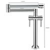Kitchen Faucet Solid Brass Crane For Kitchen Deck Mounted Sink Mixer Foldable Nickel Brushed/Gold/Chrome/ORB/Black