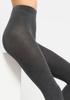 Women's Cotton Tights with Added Wool, Grey Melange 602 Cotton Legs