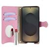 For Samsung Galaxy S25 Ultra Wallet Case Fishtail Design Leather Phone Cover with Mirror/Stand/Strap