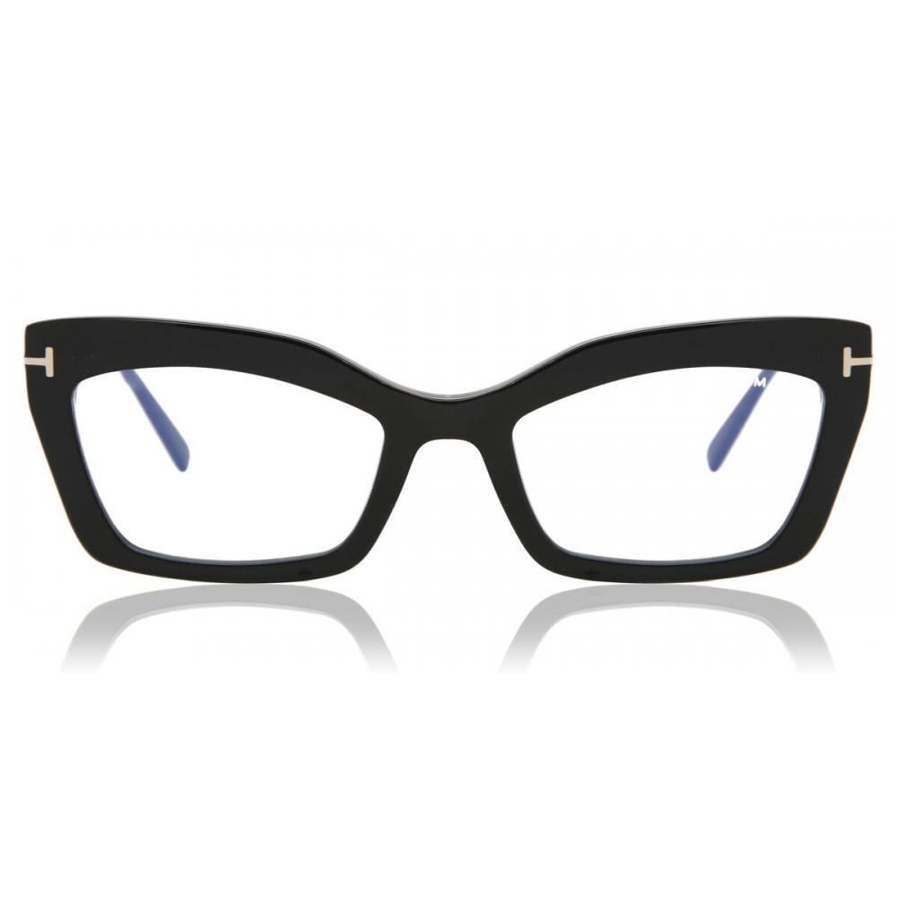 

Tom Ford Ft5766 B Blue Light Block 001 женские очки Shiny Black/54