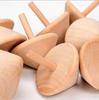 Set of 3 Wooden Spinning for Painting and Birthday Gift for Boys and Girls Tops, Unpainted, Crafting, Hand-Cranked, Kids' Toy,