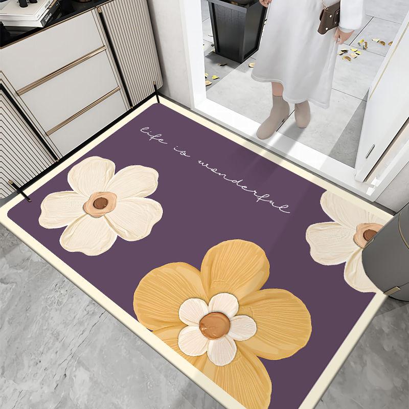Diatom mud bathroom floor mat, water absorption door, toilet, kitchen king size floor mat, non-slip bathroom, bath mat