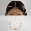 Korean Style Bohemian Forehead Headpiece Rhinestone Forehead Chain  Wedding Styling Accessories