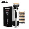 Gillette Fusion 5 ProGilde Rasierer mit Klingen 1 Griff+5 Klingen +1 Halter