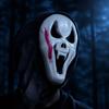 Soft Plastic Horror Masque Halloween Ghost Full Face Masque, Screaming with Realistic Fanged Skull Prop Hood, Scary Costume Accessory for Cosplay