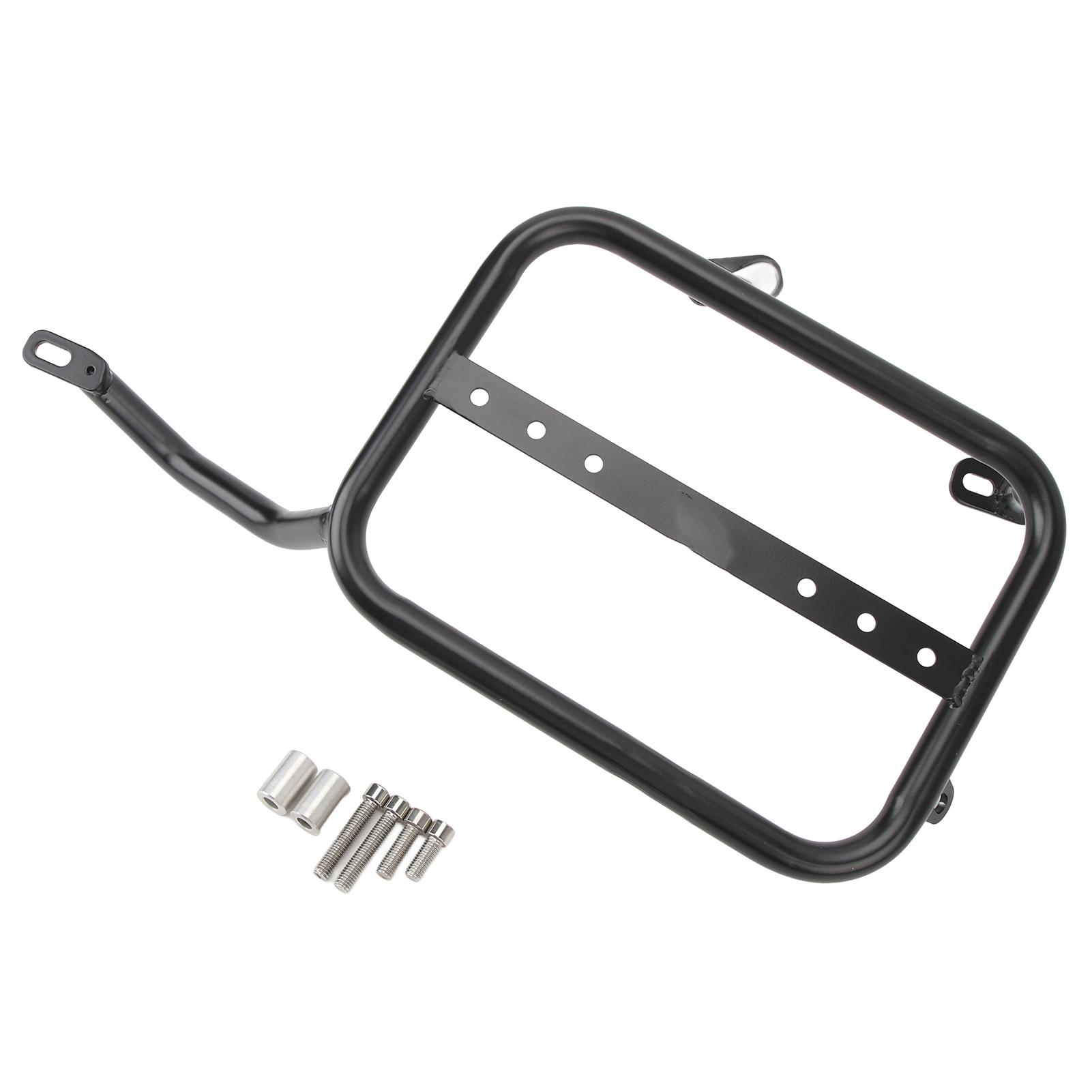 

Motorcycle Saddlebag Support Rack Left Side Bag Mount Bracket Replacement for Suzuki DR650 1996 to 2023 Black