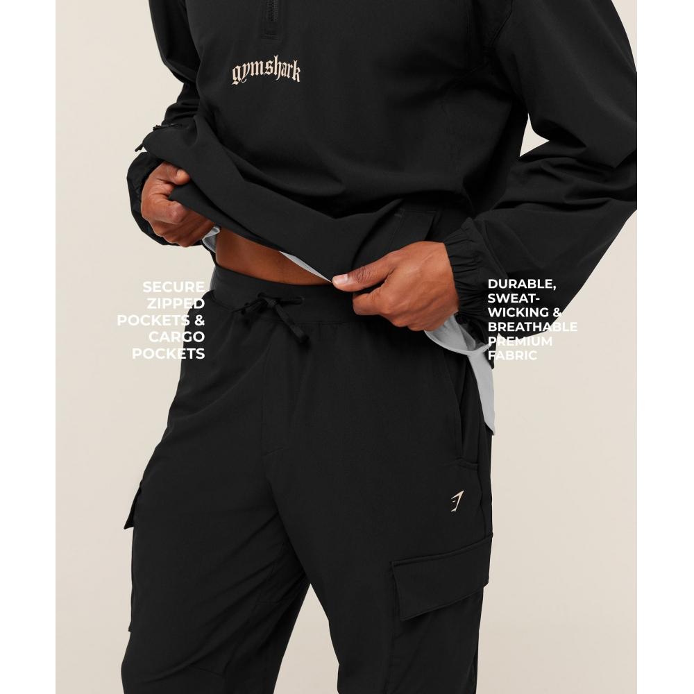 Gymshark Tactical Joggers Black A4b5p Bb2j