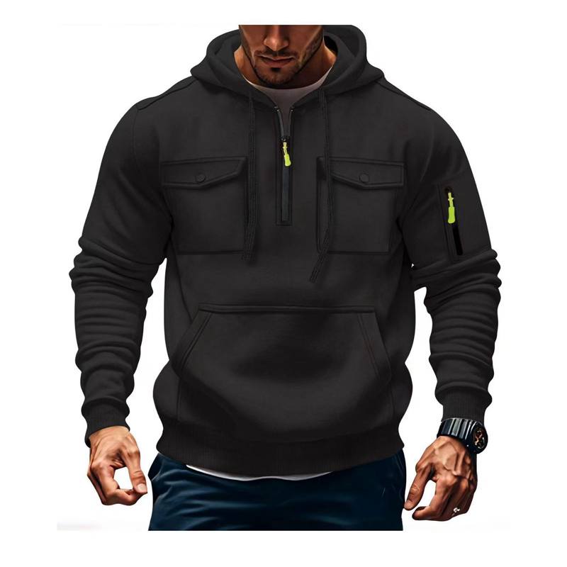 Hoodie Pullover Casual Sports Long Sleeve Sweater Loose Men Clothing