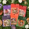 18pcs/pack mushroom house story series Creative aesthetics PET sticker Planner Handbook Scrapbooking DIY stationery sticker