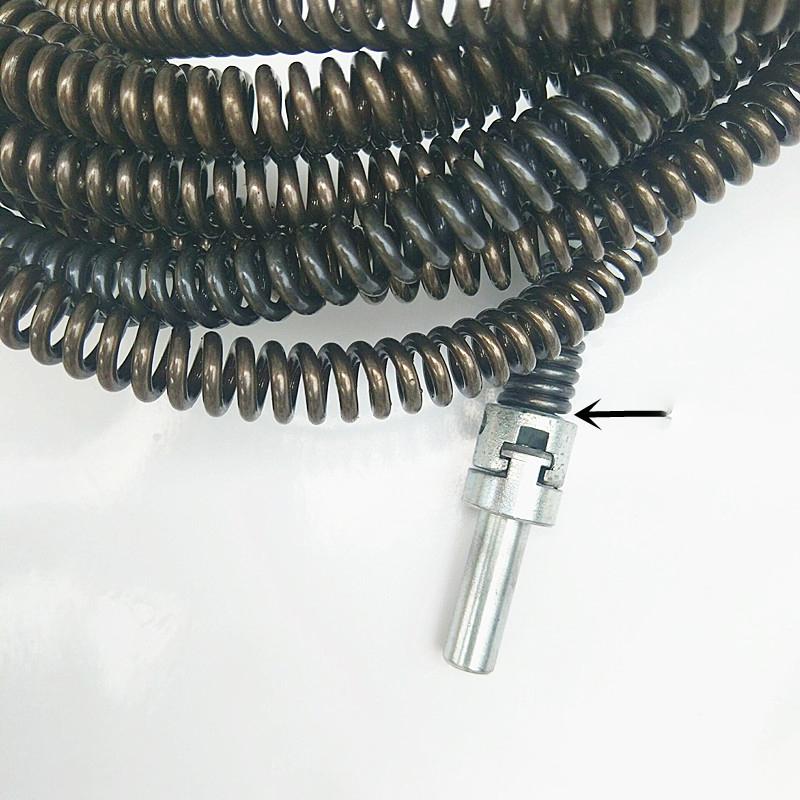 Electric Drill Sewer Dredging Spring 1-5 Meters Drain Cleaner Machine Extension Pipe Dredger with Connector for Home Plumbing