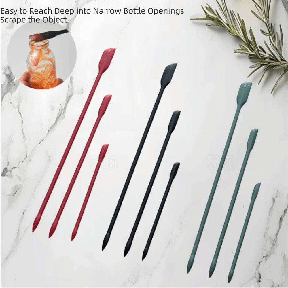3ks/sada Měkká silikonová špachtle Nástroj Žáruvzdorný Mini škrabka Nástroj Kuchyňské aplikace
