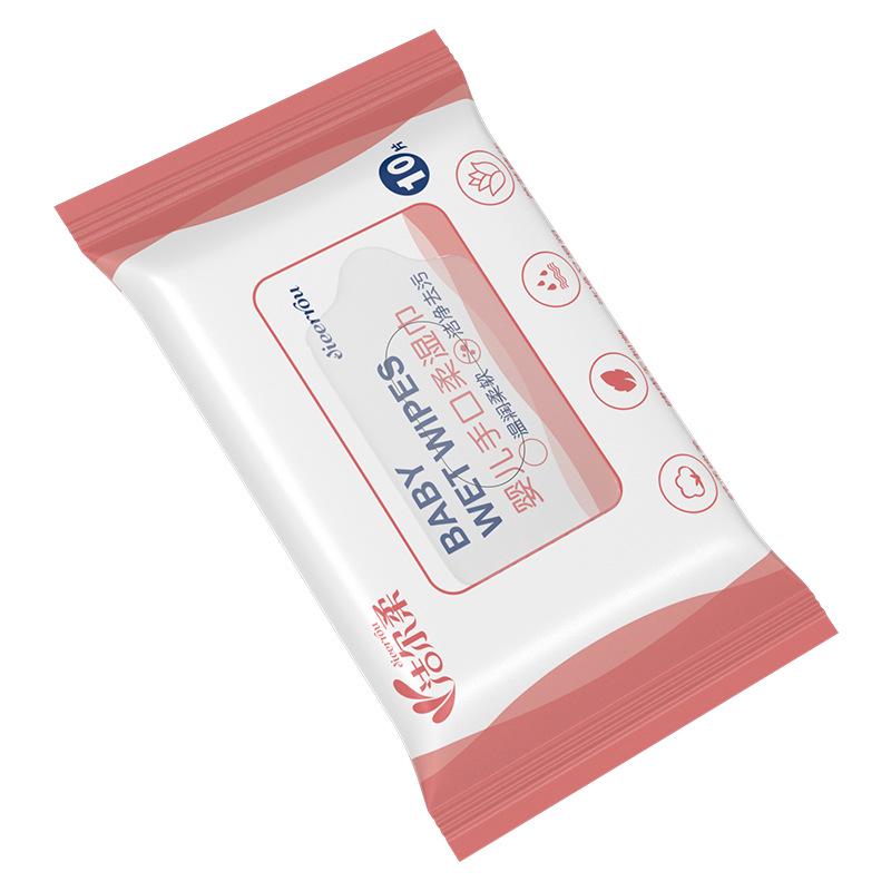 

Набор из 10 упаковок детских очищающих салфеток: Портативные влажные салфетки для путешествий, дома, ресторана, офиса