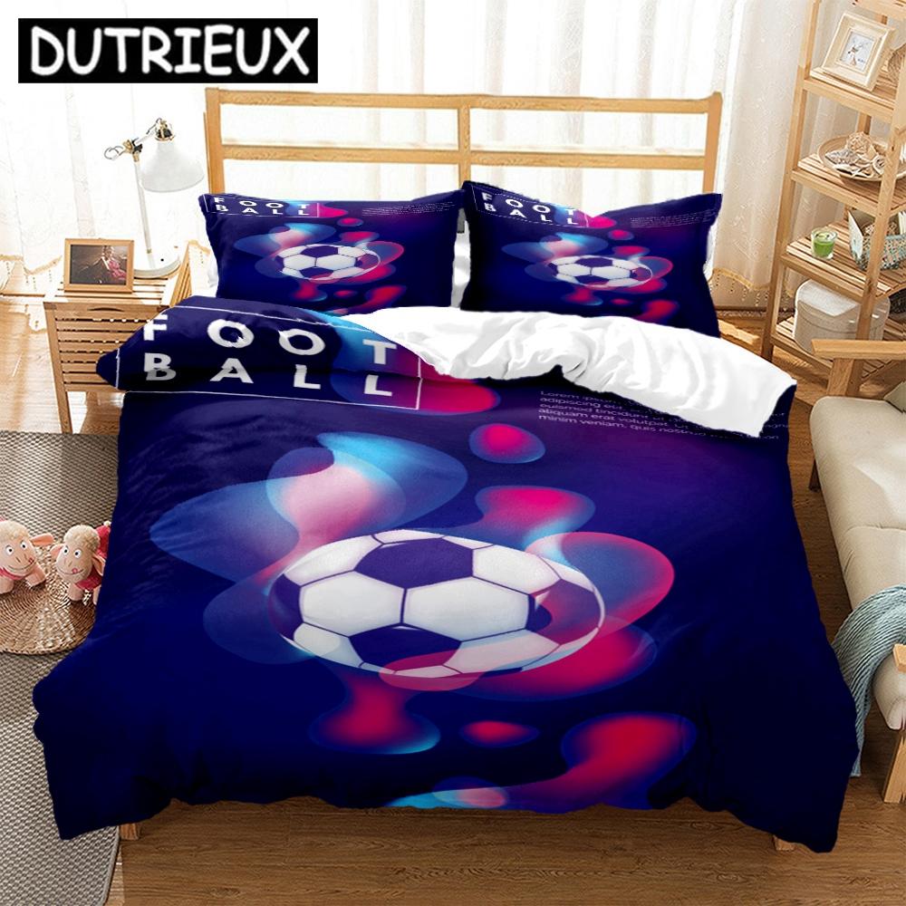 

Comforter Football Sports Print Three Piece Set Fashion Bedding Article Children Or Adults For Beds S S Bed Set Gift Comforter (quilt)-EU Single(135*200cm)3pcs