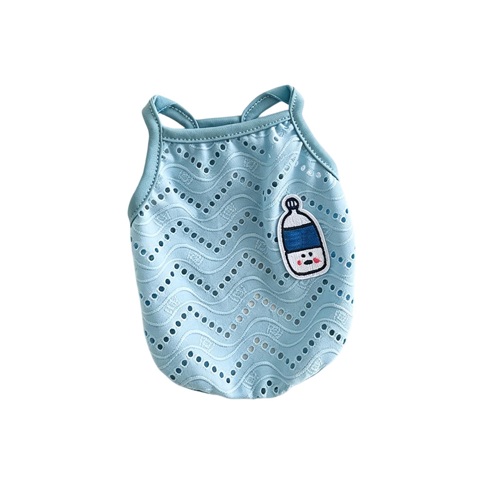 

Breathable Mesh Dog Tank Top Lightweight Summer Pet Clothes Small Medium Dogs Two-Legged Design Soft Fabric Comfortable Fit XL