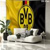 Arazzo da parete Borussia Dortmund, coperta in tessuto stampato estetica, adatta per camera da letto, soggiorno e decorazione domestica.