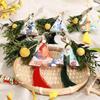 Dragon Boat Festival Sachet: Triangle Zongzi Mugwort Hanfu Pendant with Dried Flowers Portable Lucky Bag Gift.