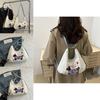 Fashionable Large Capacity Corduroy Tote Bag For Women Stylish Casual Fall Use