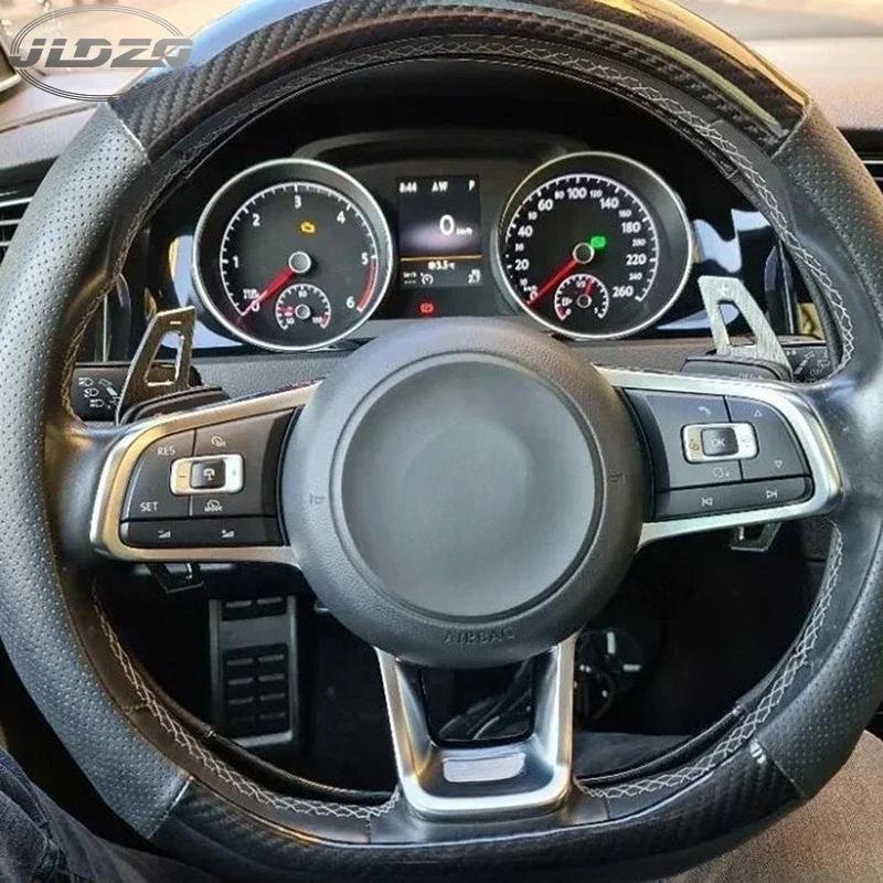 Adesivo Extensor de Câmbio Paddle Shift para Volante de Carro Para VW Golf 7 7.5 GTI MK7 GTE GTD RLINE Volkswage Polo Scirocco Jetta GLI