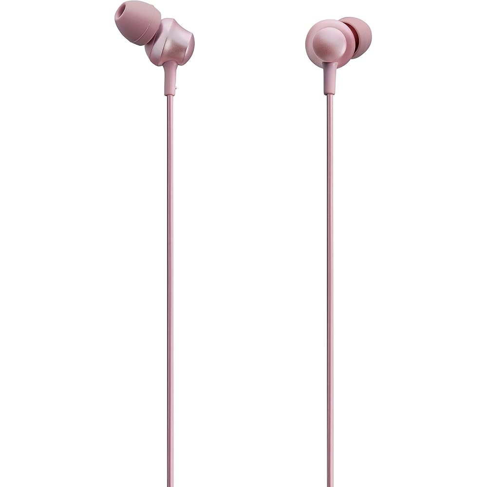 Panasonic In-Ear Headphones, Smartphone/iPhone Compatible, Pink, RP-TCM360-P