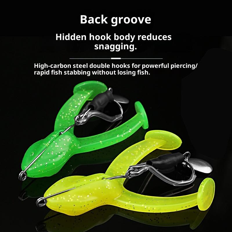 7/8/9Cm Frog Fishing Lure Soft Bait With Spoon Fishing Tackle For Snakehead Silicone Bait With Hook Simulation Frog Lures