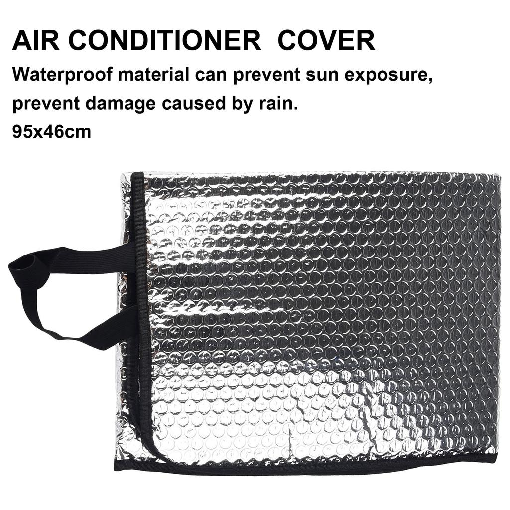46x95CM Air Conditioning Cover Outdoor Sun Rainproof Anti-Dust Anti-Snow Cleaning Cover Home Air Conditioner Keep Cleaning Tool