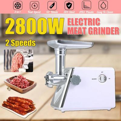 2800W High Power Electric Meat Grinder Meat Vegetables Grinder Food Mixer Mincing Cutter Machine for Household Kitchen Tools