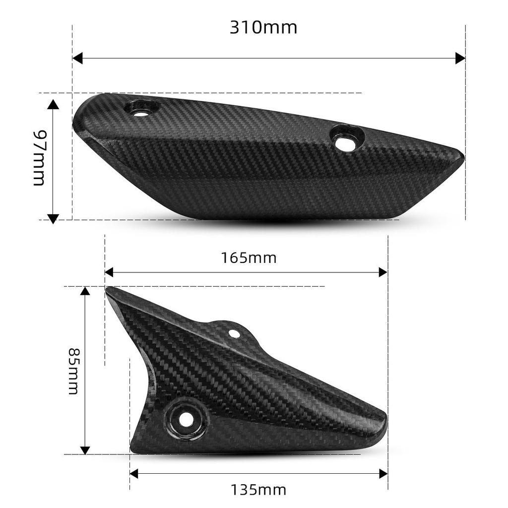 Carbon Fiber Heat Shield for Buick Excelle 321R/321RR Motorcycle Exhaust