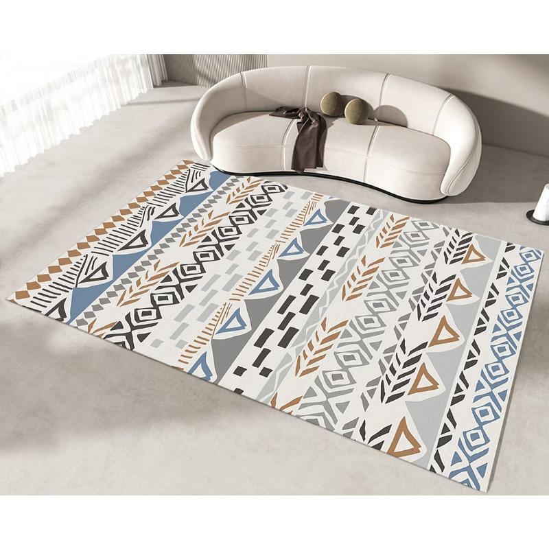 Modern Simple Household Mat Living Room Large Size Luxury Carpet Non-slip Bedroom Bedside Bay Window Rug Washable Kitchen Rug