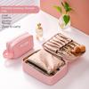 Korean Waterproof Travel Makeup Bag for Girls - Portable, Large Capacity Cosmetics Organizer