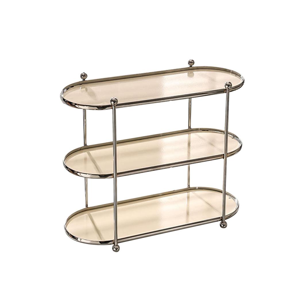 Bathroom Counter Organizer Shelf Cosmetic Storage for Bedroom 3 Layer