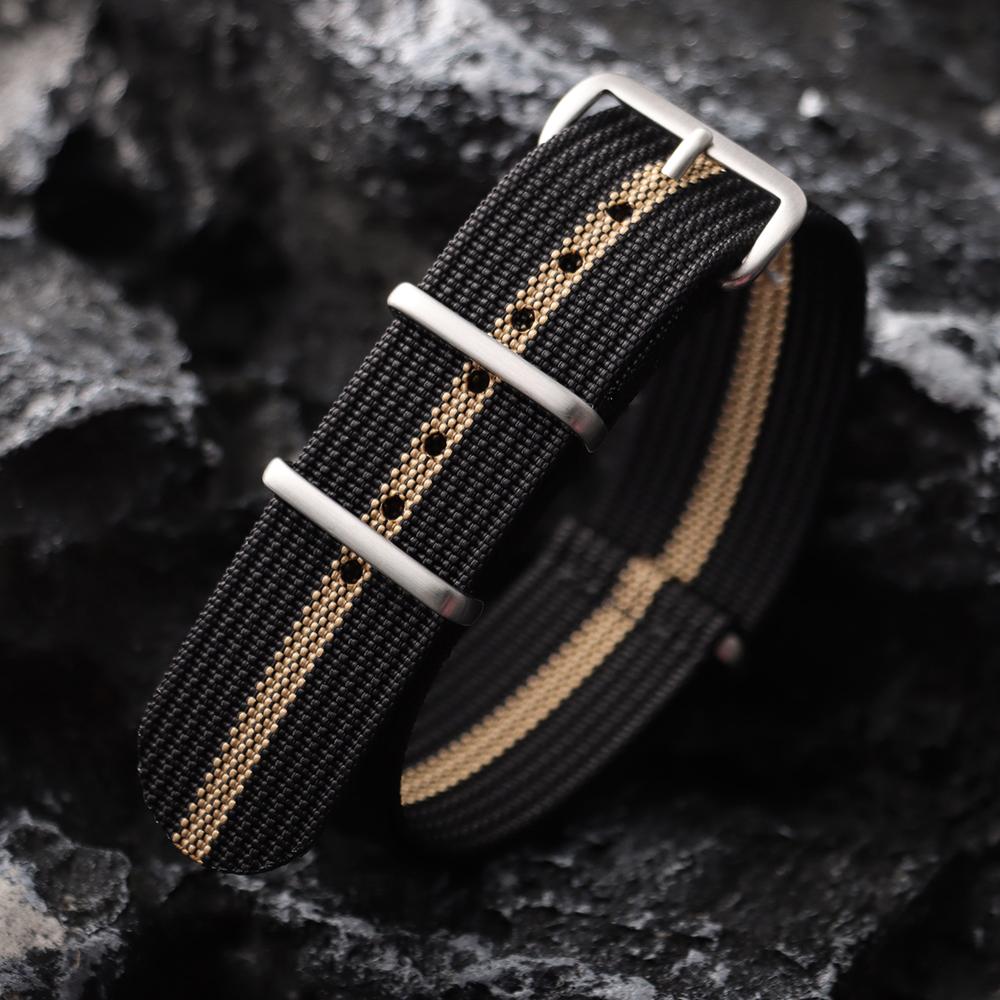Ribbed Nylon Watch Strap 18mm 19mm 20mm 22mm for Omega Military Sports Wristband Men Women Braid Fabric Watch Bands Accessories