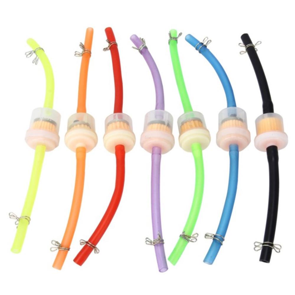Random Color! Universal 6mm Magnet Gas Fuel Filter Gasoline Cleaner Petrol Pipe Hose Line for ATV Pit Dirt Bike Quad Scooter