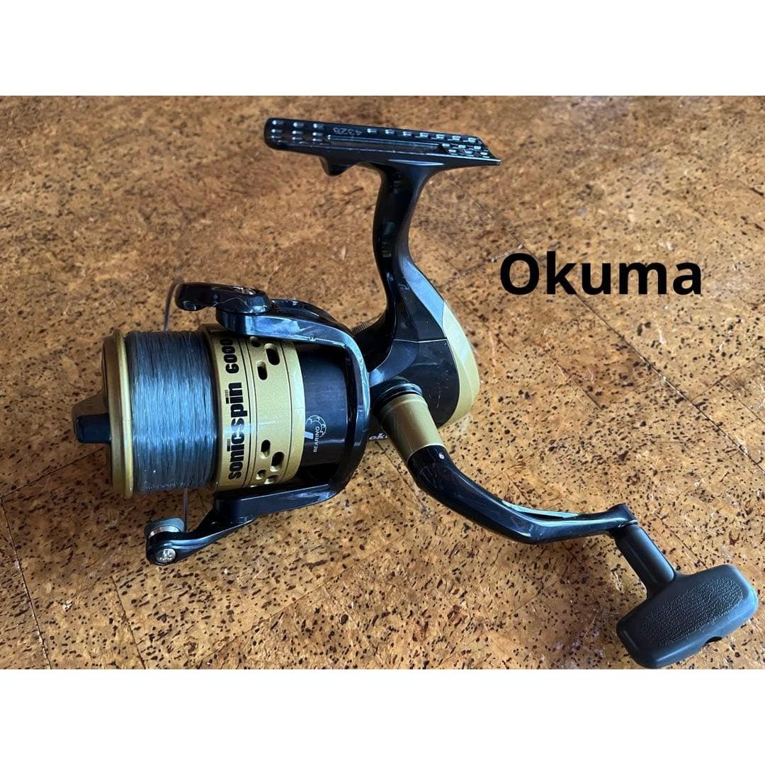 Used Okuma No. 6000 spinning reel, good condition, large power reel