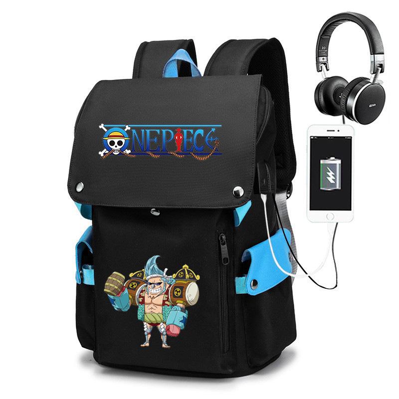 One Piece Luffy Anime Backpack: Large Capacity for Boys and Students (Elementary To High School), Korean Style