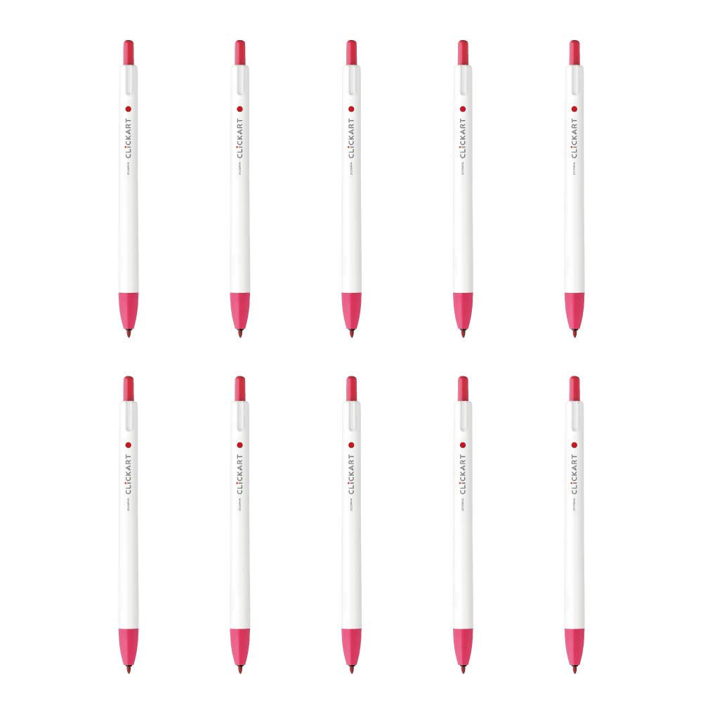 

Zebra Clickart Baby 10 Water-Based Pen, Red, Pens, B-WYSS22-BBR