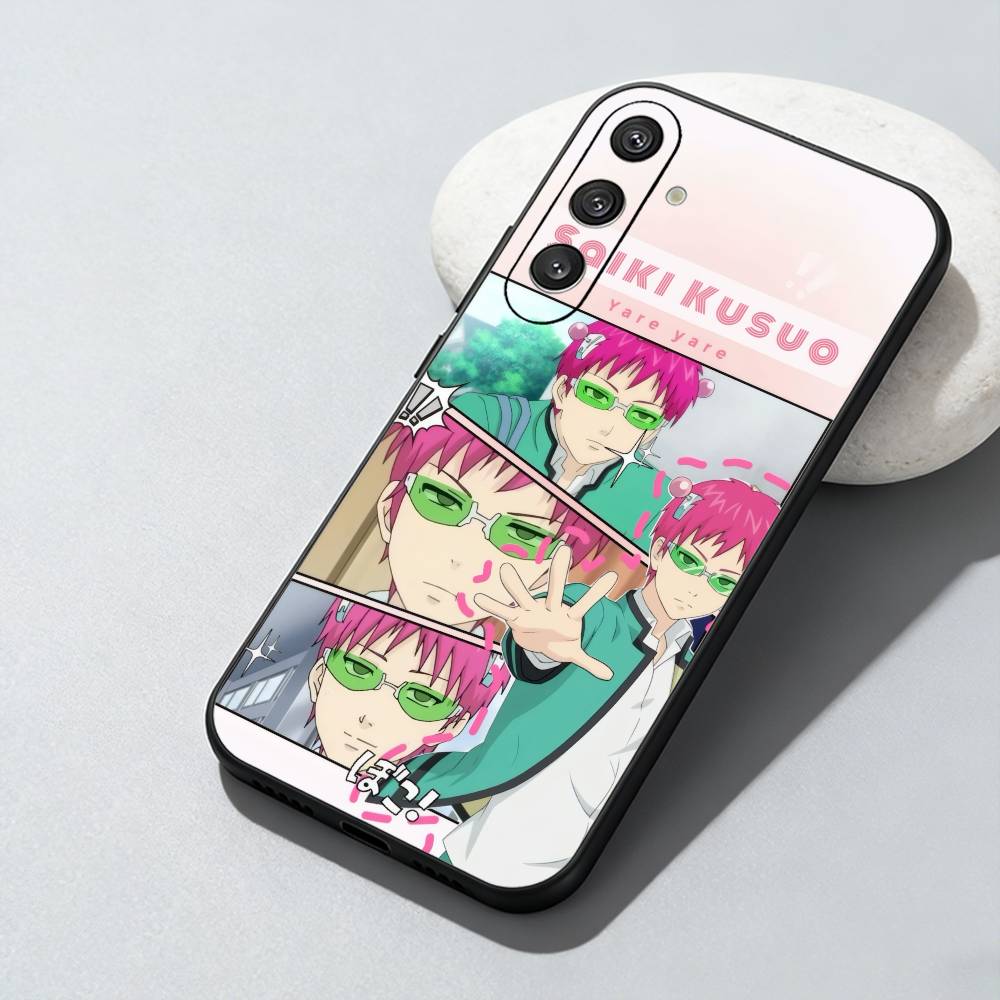 Saiki-K k-Kusuo Anime Phone Case For Samsung Galaxy A73,A72,A71,A70,A52,A51 Others Soft Black Cover