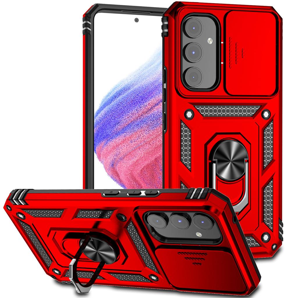 For Samsung Galaxy A54 5G Case Car Holder Magnetic Armor Shockproof Bumper Case For GalaxyA54 A54 A 54 Slide Lens Protect Cover