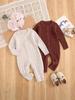 Warm Autumn/Winter Knit Romper for Infants & Toddlers - Unisex Baby Jumpsuit for Outings & Crawling