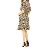 Mela London Womens/Ladies Leopard Print V Neck Skater Dress