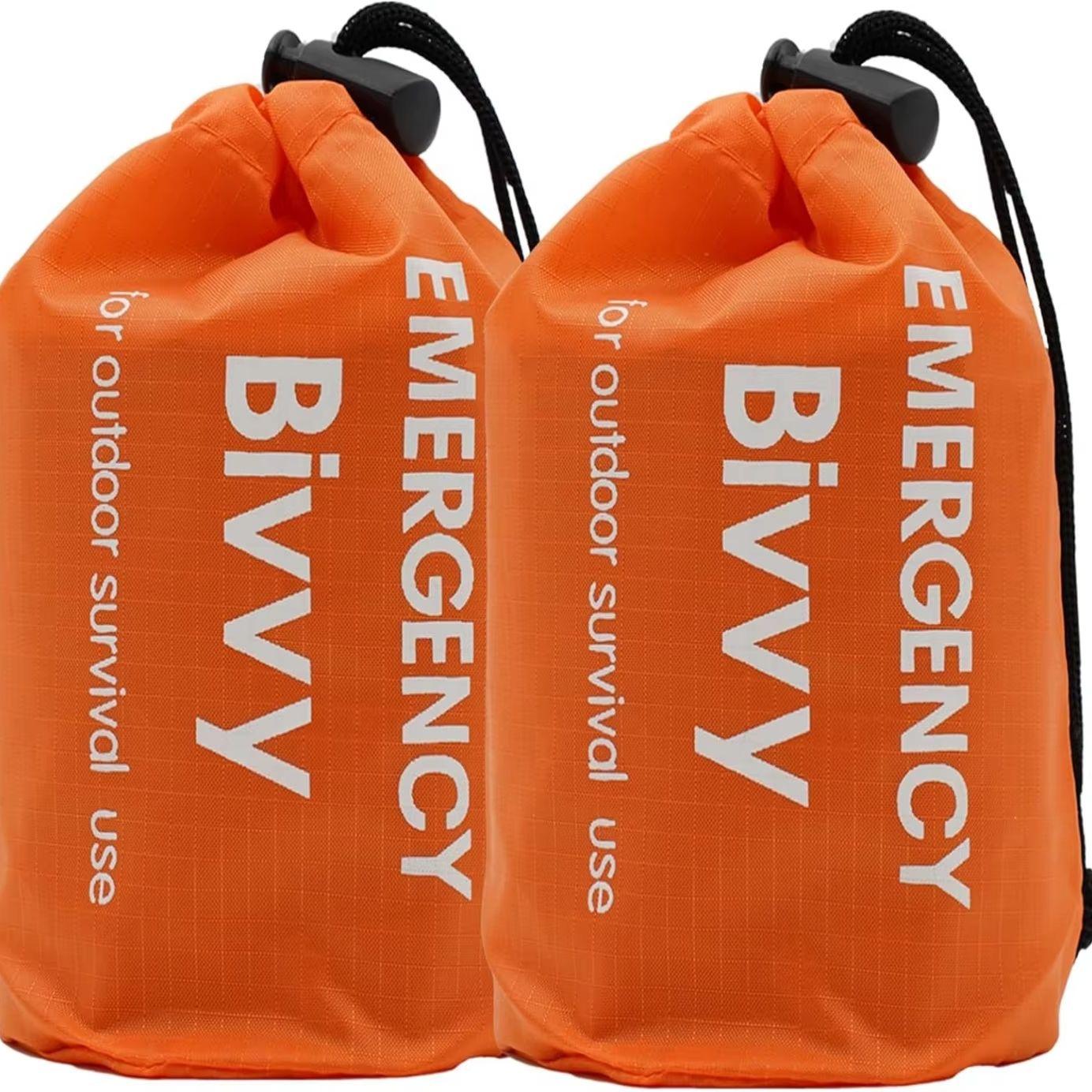 Emergency sleeping bag, Bivvy bag, survival sleeping bag, camping Bivy bag, emergency blanket, survival sleeping bag for camping оранжевый