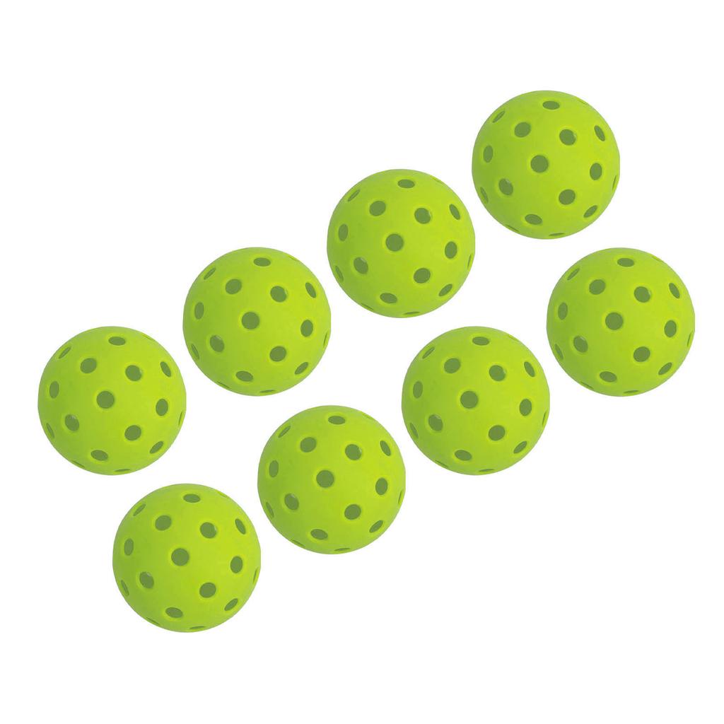 12PCS 74mm 40 Holes Pickleballs PE Plastic High Elasticity Pickleball Outdoor Hole Balls Green