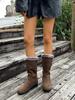 Women's Plus Size Mid-Calf Snow Boots, Thickened & Fleece-Lined, Warm Cotton, Autumn/Winter 2025 Collection