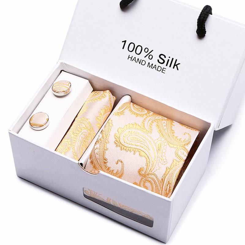 Gift Box Five-Piece Tie Men'S Formal Wear Business Casual Wedding Groom Bow Tie Square Scarf